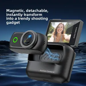 Denwonk Action Camera: 1/2.8-inch Sensor, 4K Cinematic Video, Ultra-Stable Shooting, Waterproof up to 52 ft, 3-Hour Battery Life, Universal Quick Mount-A Vlogger Camera for Travel Photography