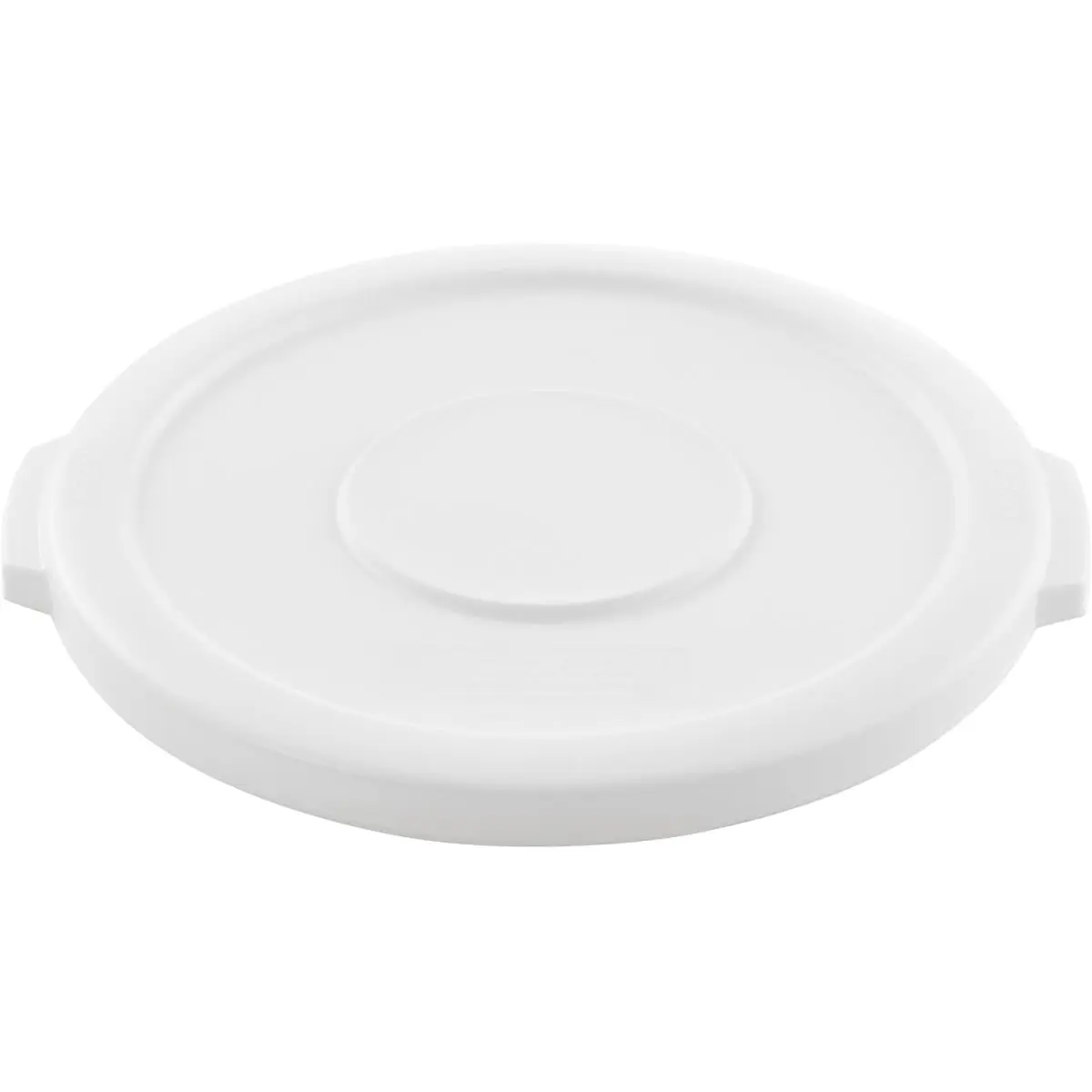 Global Industrial 240457WH 10 Gal NSF Approved White Durable Seamless Plastic Trash Can with Lid - 16 in, 1-1/8 in, Leak-Proof Seal, Waterproof, Stackables, Wipe Clean, Indoor/Outdoor Plastic Lid Waste & Recycling Bin, Storage Waste & Recycling Solution