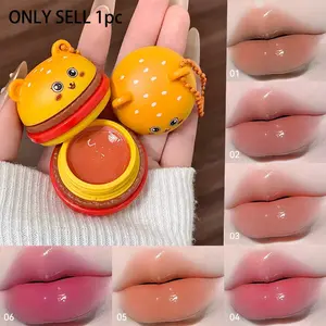 Gege Bear Lip Gloss Charm, Makeup Crystal Gel Lock Color, Solid, Cute, Hydrating Mirror Finish, Glossy, Student Friendly, Affordable, Everyday Versatile