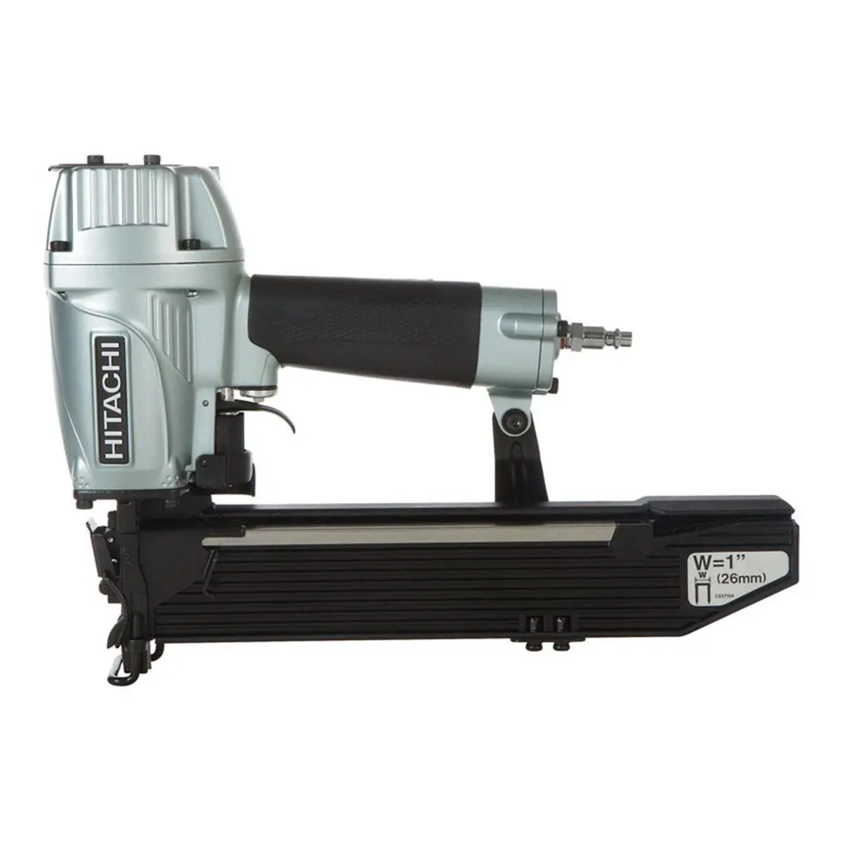 Metabo HPT 2686517 16-Gauge Pneumatic Wide Crown Stapler Power Tool for Sailing - 2-in Max Countersink/Flush Drive Staples, Quick-Clear Jam Release, Rubber Grip