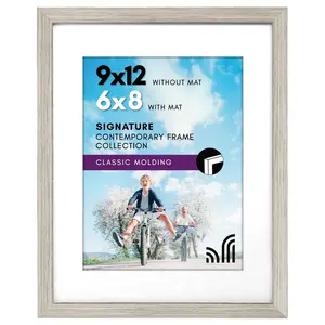 Wood Picture Frame | Horizontal and Vertical Wall Display | Modern Art Decor