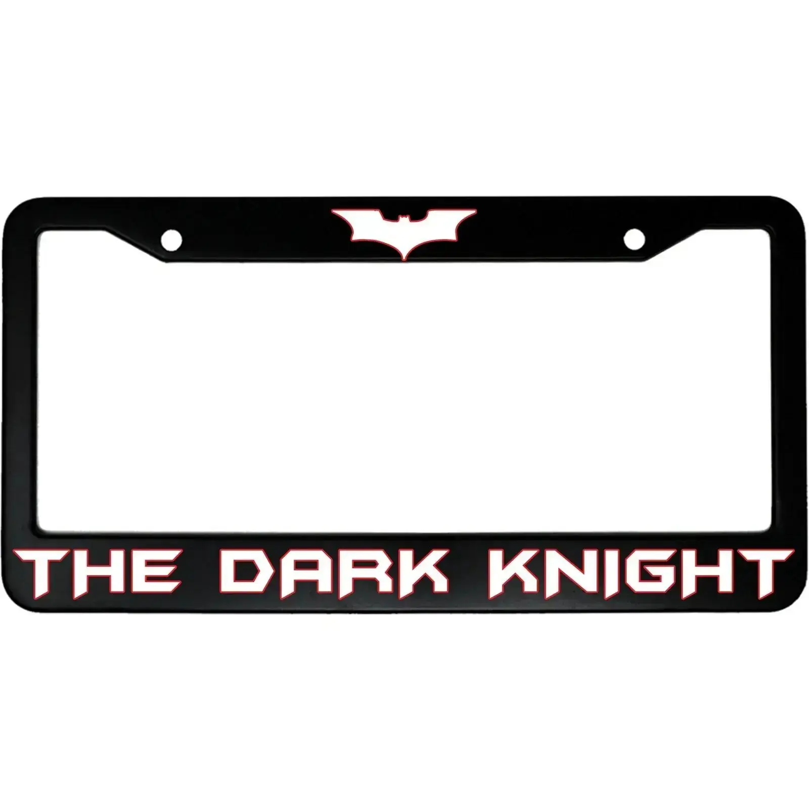 The Dark Knight (w/ Bat Symbol) Aluminum Car License Plate Frame, Car Accessories