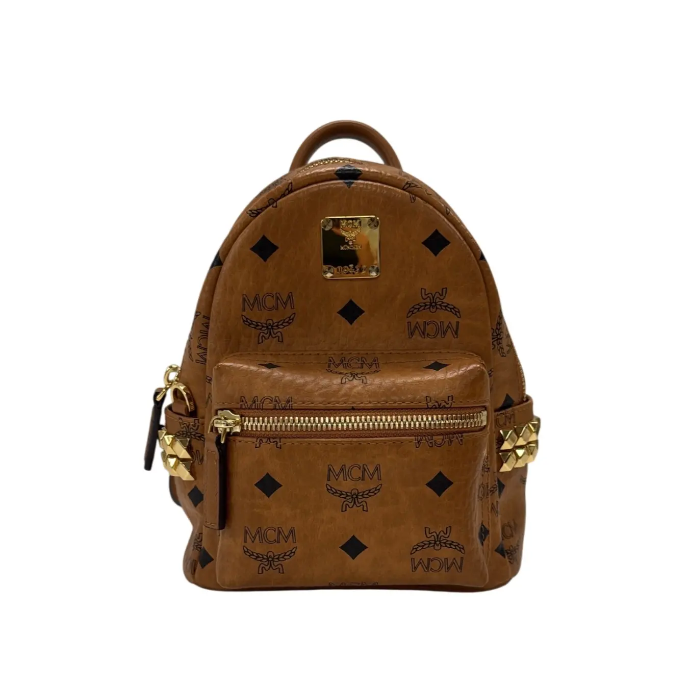 Pre-owned MCM Leather Backpacks Backpack Brown Visetos M26043512