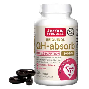 Jarrow Formulas CoQ10 200mg Softgels - 60 Day Supply, Ubiquinol Co Q 10 Supplement for Cardiovascular Health, 60 Softgels
