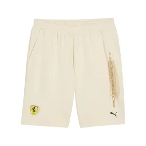 PUMA Mens Scuderia Ferrari Race Desert Sun Las Vegas Shorts Casual Bottoms Casual - White