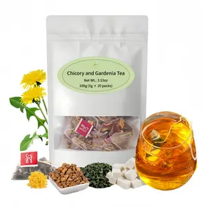 Nature Chicory and Gardenia Herbal Tea Bags | 20 Bags of Herbal Tea | Organic Ingredient Blend with Chicory, Gardenia, Licorice | Sugar Free, Caffeine Free, Vegan