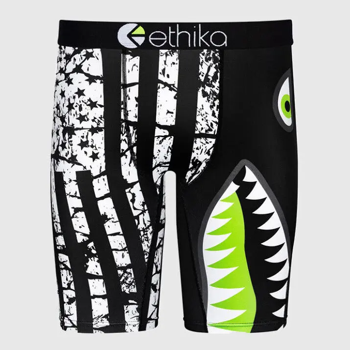 Ethika Men's Staple Bomber Black Flag Boxer Briefs