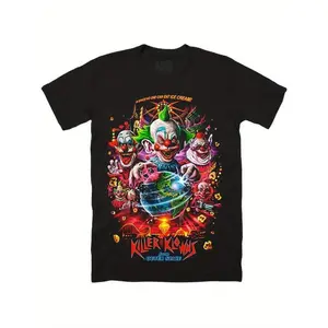 Killer Klowns from Outer Space tee American sci-fi horror comedy t shirt Grant Kramer T-shirts Fashionable  t-shirts men gifts good graphic tees mixed emotion shirts ivan cornejo merch white tee cropped shirt men's oversized tshirt funny