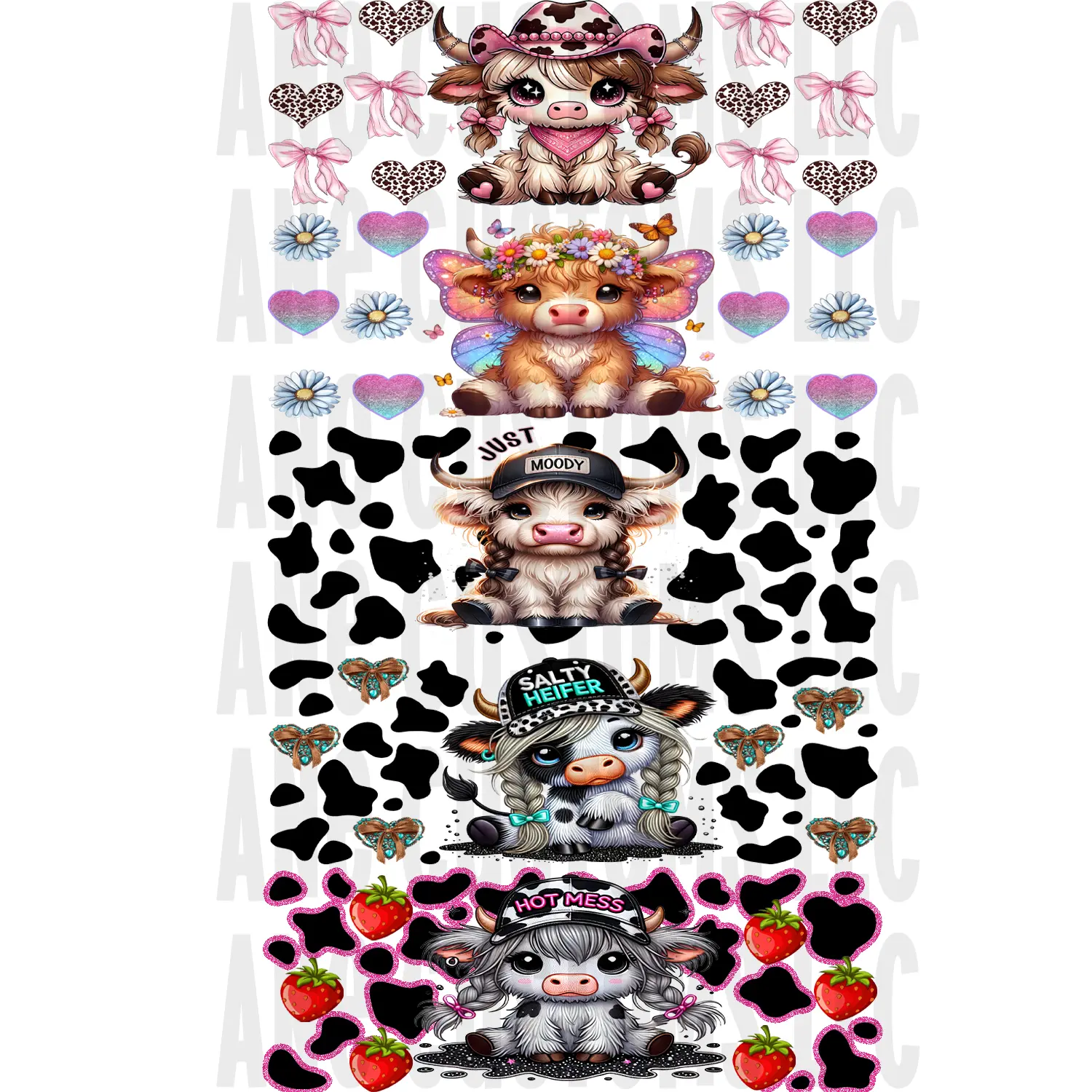 baby cow UVDTF Bundle - Information Provided Only