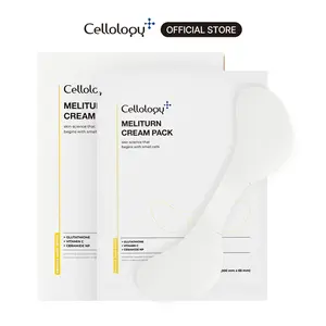 Cellology Meliturn Glutathione Cream Mask - 2% Niacinamide & Vitamin C, Visibly Fades Dark Spots & Uneven Tone Look, Brightening Korean Sheet Mask for Radiant Skin, Fragrance-Free (Butterfly Zone)