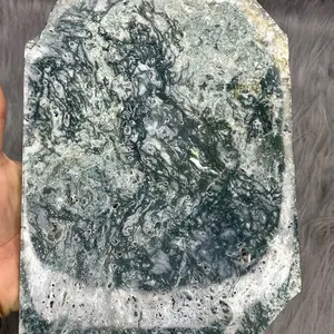 Gorgeous Large Natural Moss Agate Slab “A”
