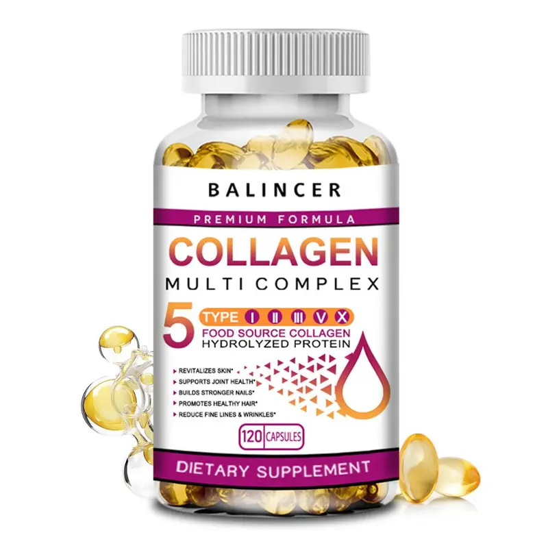 balincer collagen glutathione Colgeno + Glutation Supplemento - 120 Capsules Sin Sabor collagen supplement hair and nails