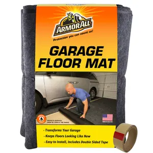 Armor All Garage Floor Mat (Includes Double Sided Tape), Protects Surfaces, Transforms Garage - Absorbent, Waterproof, Durable (USA Made)