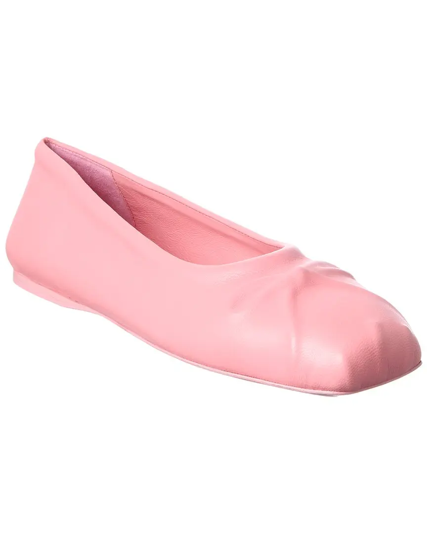 Marni Bow Leather Ballerina Flat