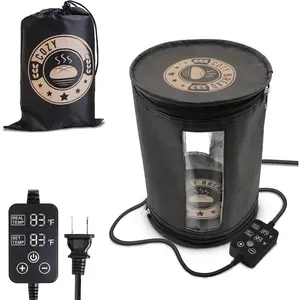 (R) Starter Jar Warmer - Round Warming Mat & Insulation Cylinder |  for Fermenting Sourdough Starter |  Brand