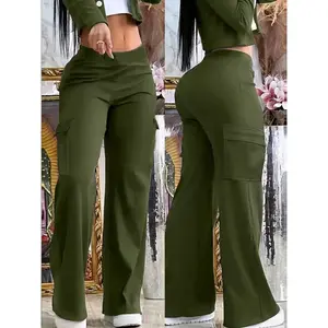 Women's casual work pants - slim fit, geometric, medium stretch, high waist design with practical pockets.RAIMENTRY