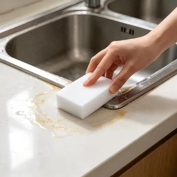 Magic Melamine Sponge Eraser, Multi‑Purpose White Cleaning Sponge for Kitchen, Glass, Furniture Stain Removal