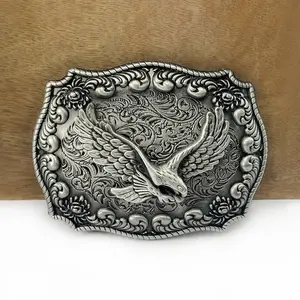 GTHIC Western Cowboy Flying Eagle Zinc Alloy Belt Buckle Fashion Animal Accessories for Men Birthday Gift