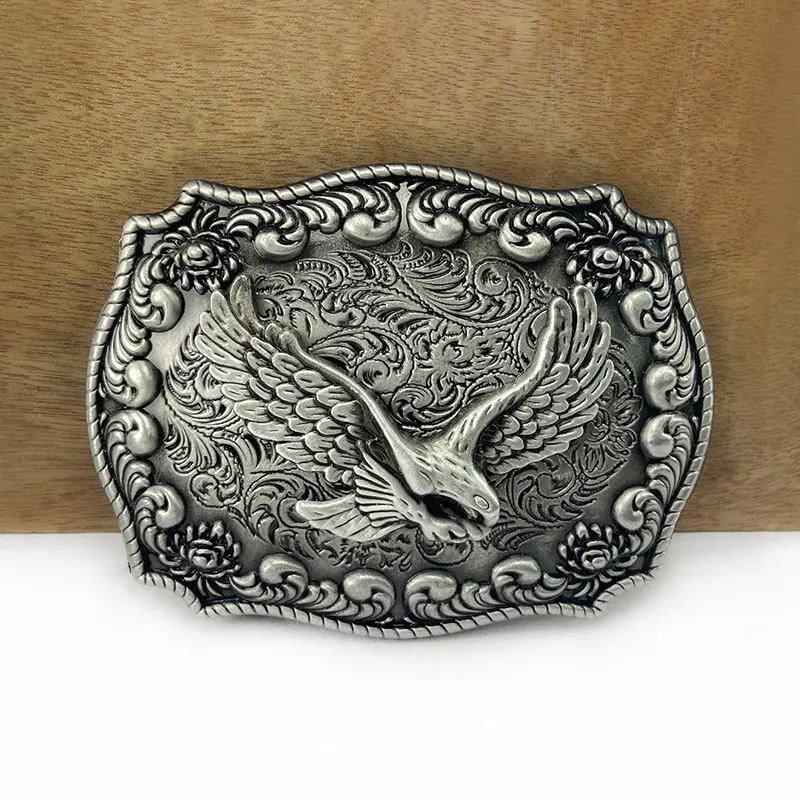 GTHIC Western Cowboy Flying Eagle Zinc Alloy Belt Buckle Fashion Animal Accessories for Men Birthday Gift