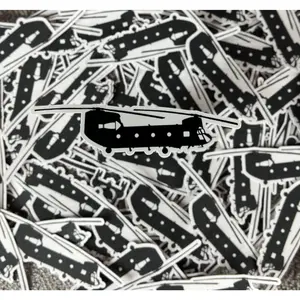 CH-47 Chinook Army Helicopter Side View Vinyl Sticker