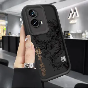 Luxurious black dragon design pattern,  multiple colors available, suitable for Moto Protective phone cases, suitable for Moto G series and G series, 4G, 5G, Fusion, Edge series phone cases, vibrant colors, Protective Phone Cover