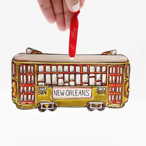 Streetcar Ornament: Green