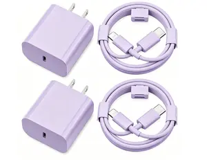 Phone Charger Fast Charging,iPhone Fast Charger 2-Pack Type C Fast Charger Block Plug Adapter 6FT USB-C to Lightning Cable Cord for iPhone14/13/13 Pro/12 Pro/12 Pro Max/11/Xs Max/XR/X/SE,iPad,AirPods(Purple)
