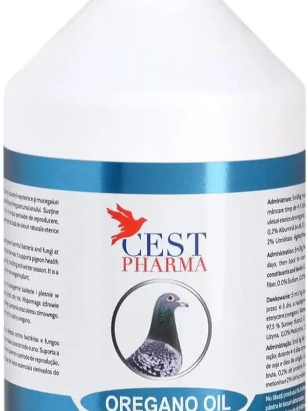 Ces Oregano Oil for Pigeons, 500ml (17 fl oz) Natural Bird Healthcare Supplements for Bird Health Support