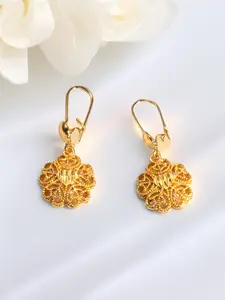 Vintage Bohemian Floral Drop Earrings, Copper Ear Hooks, Fashionable Women's Pendant Earrings, Dainty Fashion Jewelry, Fashionable Jewelry Accessories, Perfect for Weddings, Parties, Valentine's Day