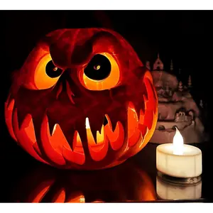 Spooky 3D Printed Jack-O'-Lantern Halloween Pumpkin Decoration Intricate Design Table Centerpiece Gift for Friends & Family