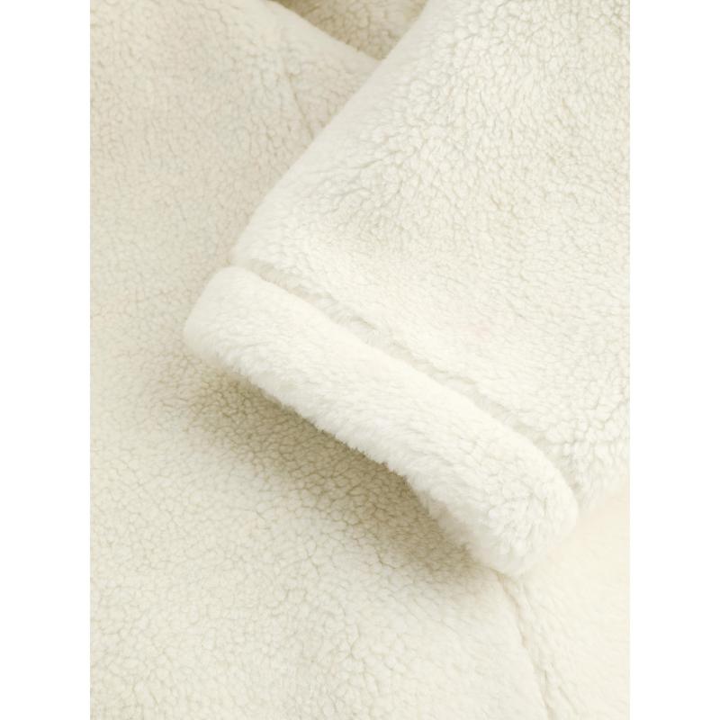 Cider Fleece Collar Toggle Button Oversized Long Sleeve Duffle Jacket [LIVE ONLY]