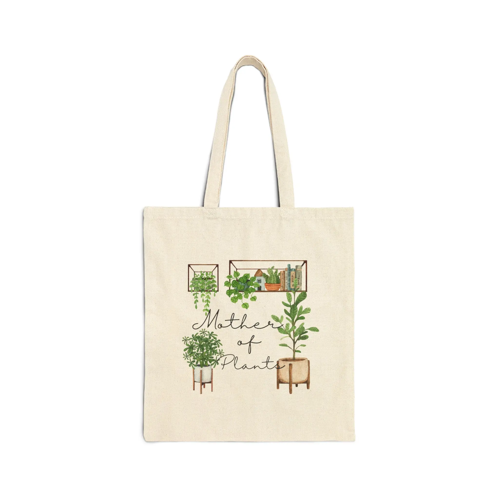 Botanical Mother of Plants Tote Bag - Eco-Friendly Carryall for Plant Lovers, Gift for Gardeners, Reusable Shopping Bag, Green Thumb Tote,