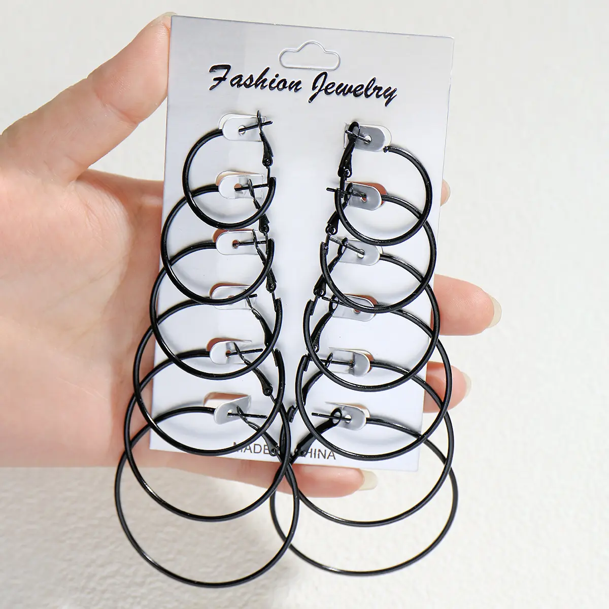 Black ear rings