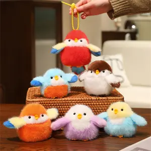 11cm Plush Bird Toy Hanging Decoration, Soft Stuffed Animal Sound Effect, Home Decor, Car Ornament, Kids Birthday Gift, Holiday Present, Stuffed Animal Gifts