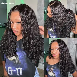 Geeta Hair 250% Density Water Wave Pre Cut 7X5 Lace Front Wig Double Drawn Wear and Go Glueless Real Human Hair Wigs#TikTokShopBackToSchool