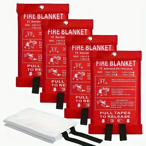 Premium Fireproof Emergency Blanket Flame Retardant, Heat Resistant, Durable Essential Safety Tool for Home, Kitchen, School, BBQ, Car, Office