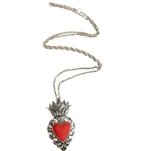 Sacred Heart Pendant with Chain