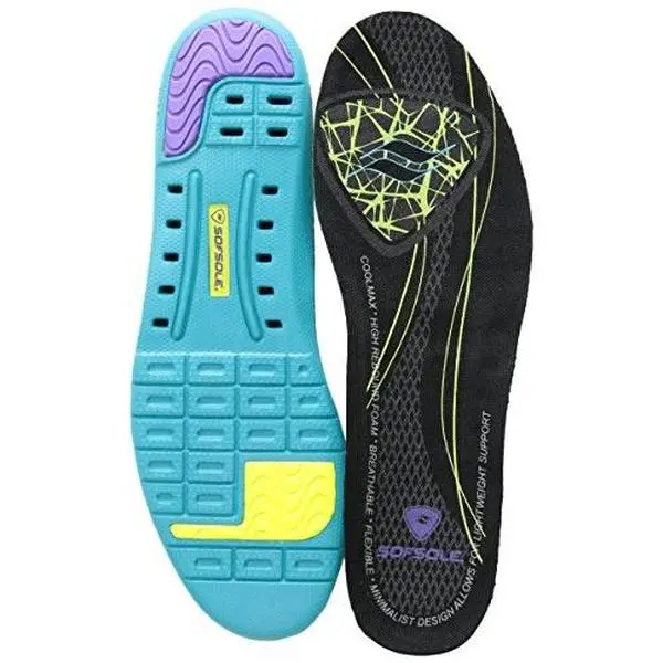 Sof Sole Thin Fit Lightweight Comfort For Low Arches Womens Insole