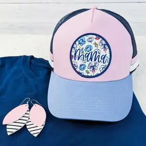 Mama Floral Embroidered Patch