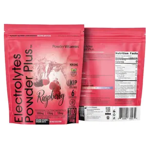 Electrolytes Powder Plus (100 Servings) Raspberry Electrolyte Powder, Zero Calorie, Keto, 0 Sugar, No Maltodextrin,1000mg Potassium,120mg Calcium,120mg Magnesium, Energy Hydration Powder