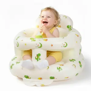 Upgrade Surround Inflatable Baby Seat for Babies 3-36 Months with Built-in Air Pump Bumbo Seat Tray Cozy Ergonomic Design for Safety Stability and Easy Use