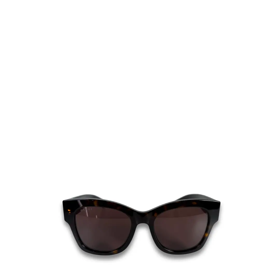 Pre-owned Gucci Square Tortoiseshell Sunglasses
