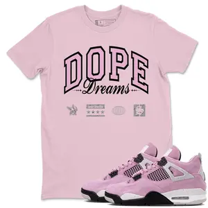 Unisex T-shirt to match Jordan 4 Orchid - Dope Dreams. 100% Cotton for Casual Wear. Comfortable Summer Unisex T-Shirt to match Jordan Sneaker. Streetwear Style. urban outfitters