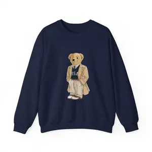 [SALE UP TO 30%]  Teddy Bear Sweater, Cute Cozy Knit Pullover, Aesthetic Graphic Sweater, Soft Unisex Top, Cozy Fall Winter Outfit