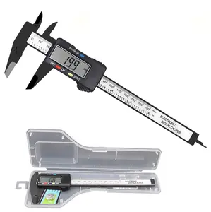 Digital Calipers, inch and Millimeter Conversion,LCD Screen displays 0-6" Caliper Measuring Tool, Automatic Shutdown, Suitable for DIY/ Measurement (New150mm Black Plastic)