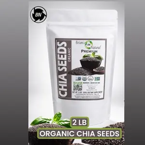 BN 2lb Chia Seeds Raw Organic Non GMO,Vegan, Gluten Free Delicious Flavor