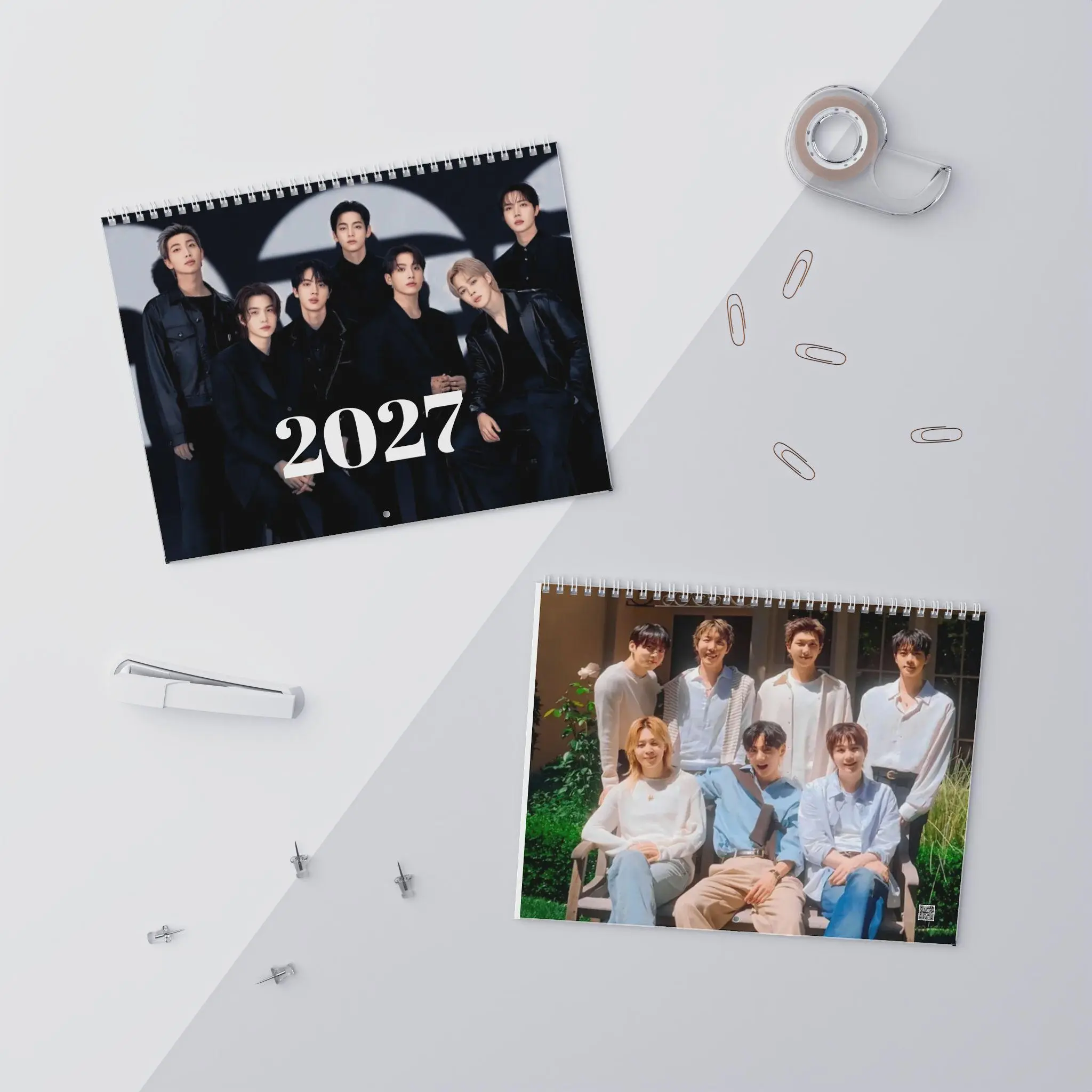 K-pop Band 2026/2027 Wall Calendar, K-pop Poster Style, Monthly Planner