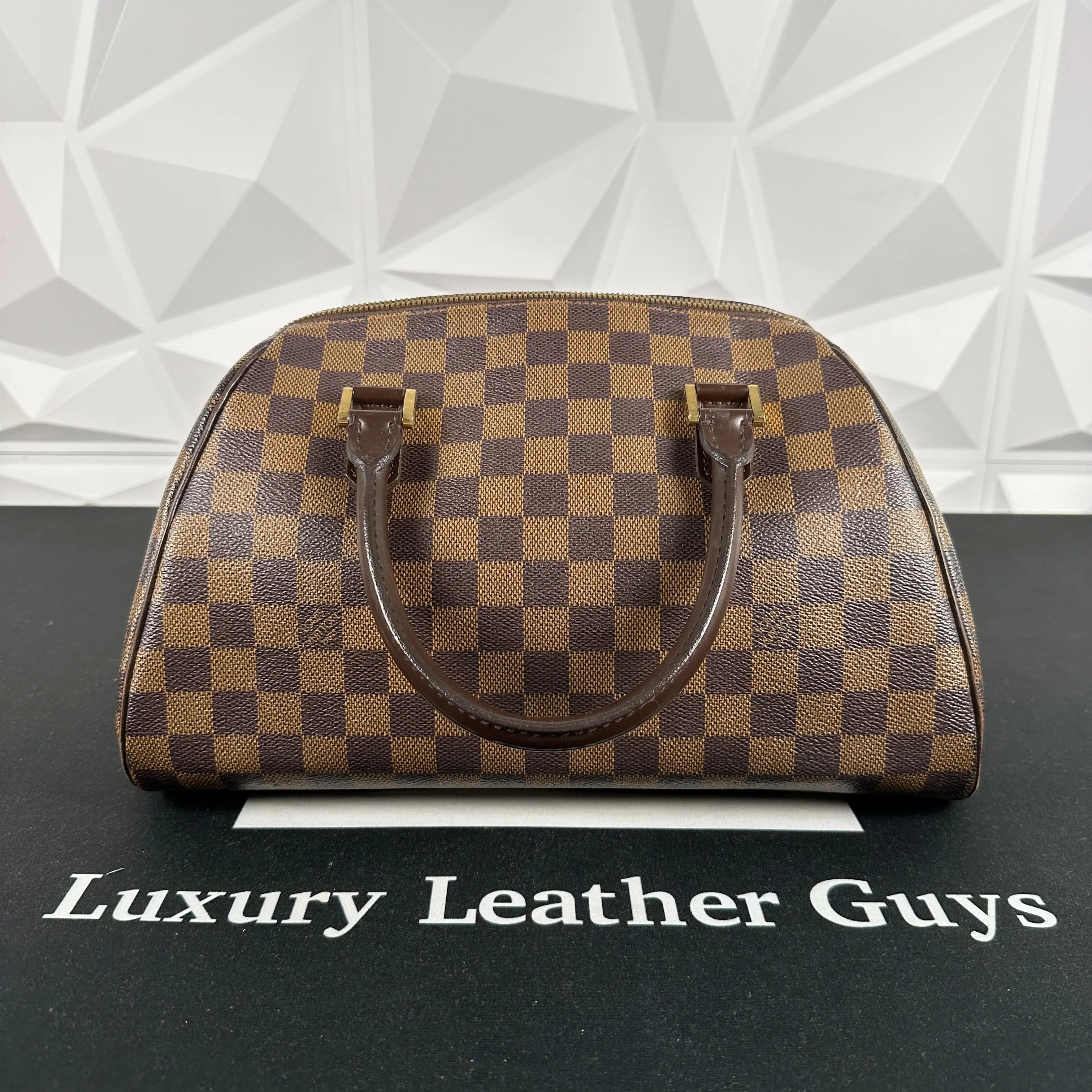 Pre-owned Louis Vuitton 1 Luggage Damier Ebene Ribera MM (CA1001)