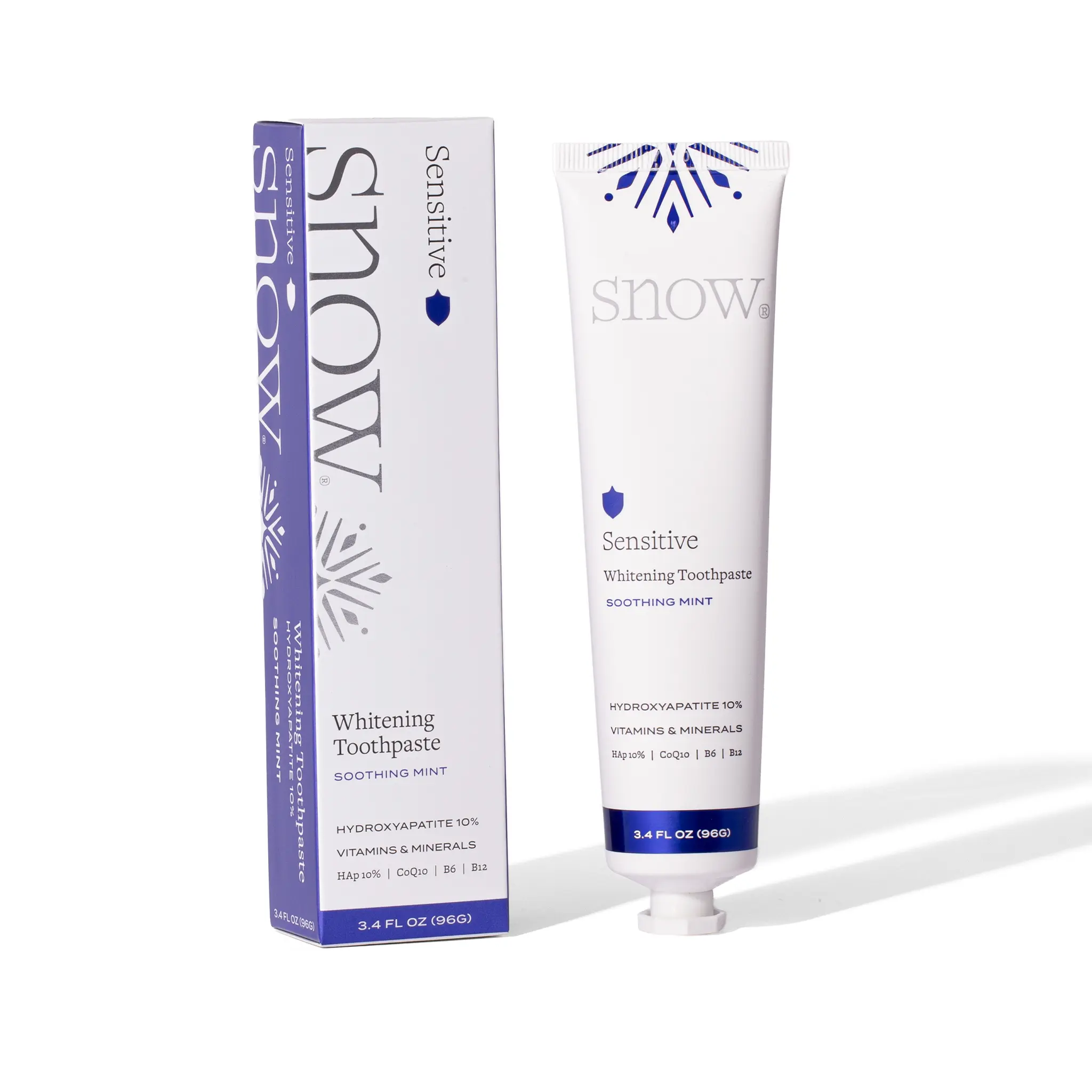 SNOW Nano Hydroxyapatite Whitening Toothpaste | 10% Hydroxyapatite Toothpaste | Fluoride Free for Sensitive Teeth | Vitamin Infused | Enamel Safe Mint SNOW Nano Hydroxyapatite Whitening Toothpaste | 10% Hydroxyapatite Toothpaste | Fluoride Free for Sensitive Teeth | Vitamin Infused | Enamel Safe Mint