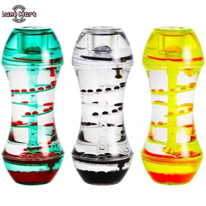 Fidget Tubes - LuneMart Liquid Motion Bubbler Timer Sensory Tubes, Calming for Home Office Desk & Classroom, Stress Relief Toy for Kids & Adults